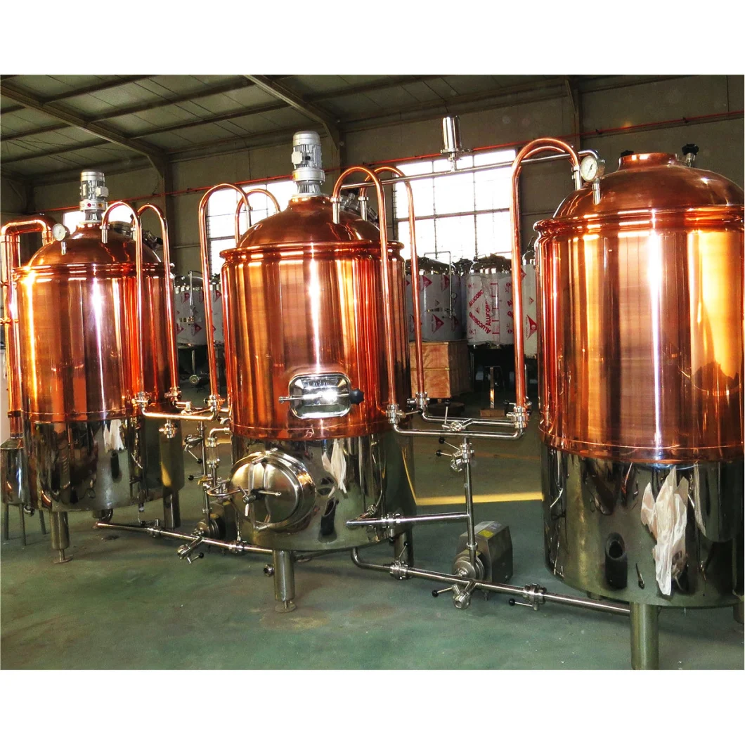 3000L Red Copper Beer Brewery Brewing Equipment