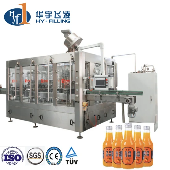 Glass/Pet Bottle Juice Tea CSD Carbonated Drinks Drinking Water Bottling Filling Machine