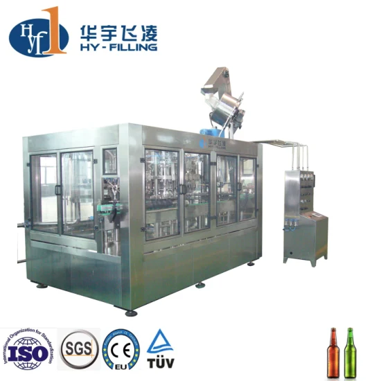 Hy-Filling Automatic 2000-36000bph 500ml Glass Bottle Beer Bottling Line Beverage Filling Machine