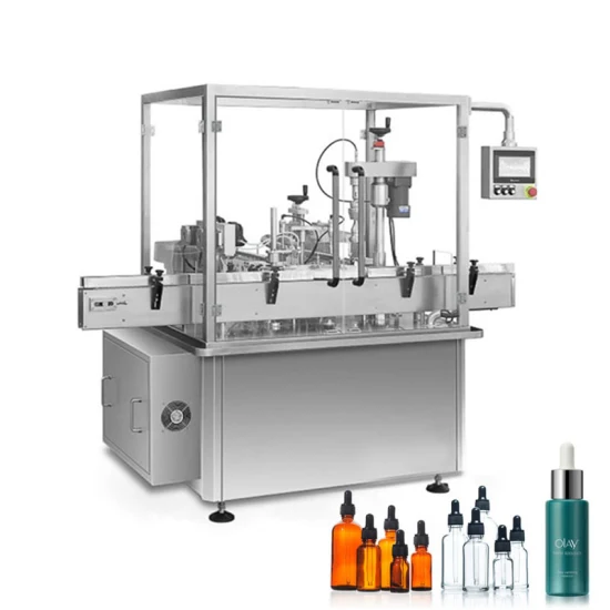 Automatic Small Perfume Liquid Essential Oil Emulsion Plastic Glass Bottles Ampoule Filling Machine