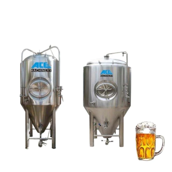 Best Price 500L 1000L 2500L 5000L Craft Beer Fermenter Conical Cooling Jacket Fermentation Tank Brewery Complete Brewing Equipment Factory